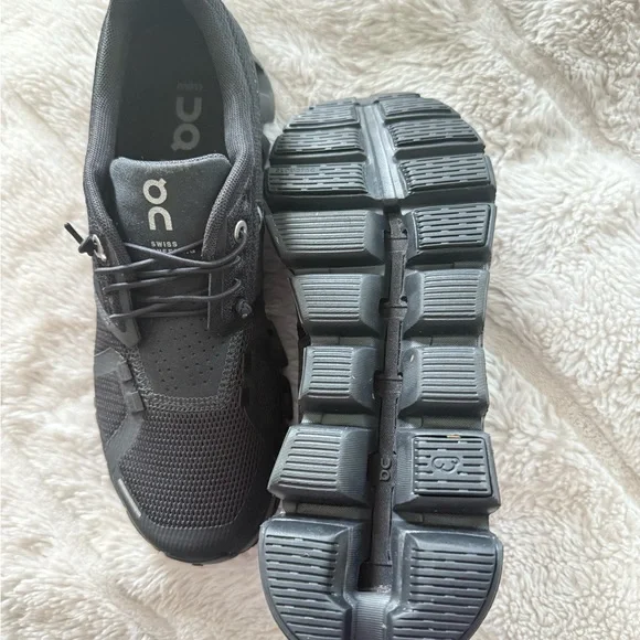 On Running Women's Charcoal Sneakers - Picture 3 of 5